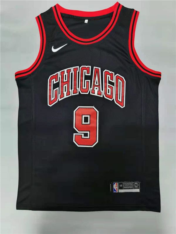 Men Chicago Bulls 9 Vucevic Black 2021 Nike Game NBA Jersey